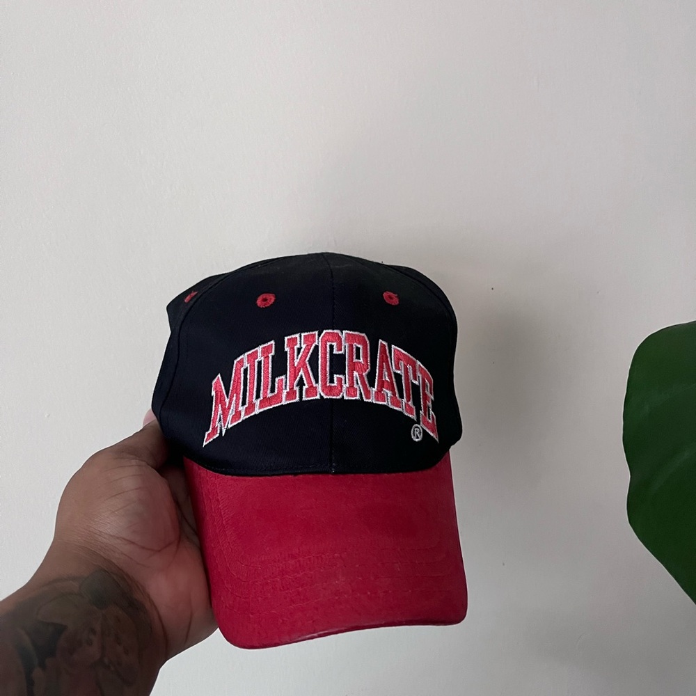Milkcrate Black x Red Cap